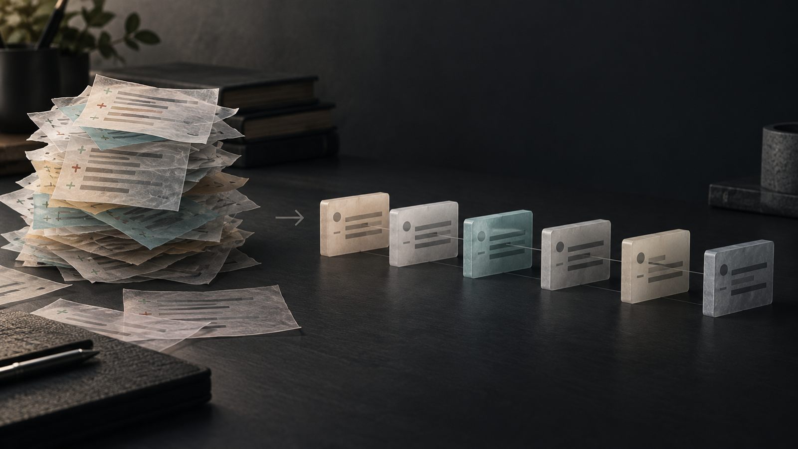 Temporary patch cards becoming an orderly commit history